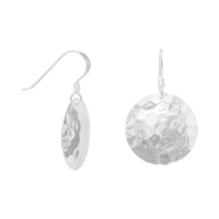 Thumbnail for Round Hammered French Wire Earrings