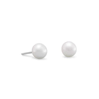Thumbnail for 4mm-5mm Cultured Freshwater Pearl Stud Earrings