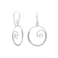 Thumbnail for Thin Swirl Design Earrings