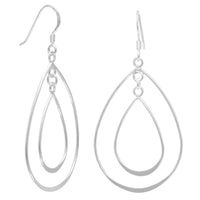 Thumbnail for Double Pear Shape French Wire Earrings