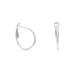 1mm Clip Post Hoop Earrings