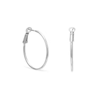 Thumbnail for 1mmx30mm Clip Post Hoop Earrings