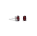 Oval Garnet Earrings