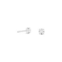 Thumbnail for 3mm CZ Square Earrings