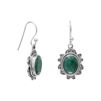 Thumbnail for Oxidized Beryl French Wire Earrings