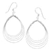 Pear Shape Wire Earrings