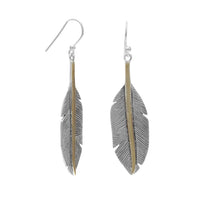 Thumbnail for Two Tone Feather Earrings