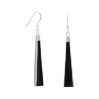 Thumbnail for Black Onyx Triangle Earrings