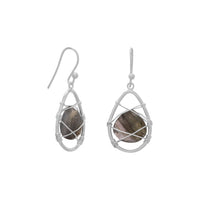 Thumbnail for Wire Wrap Labradorite Earrings