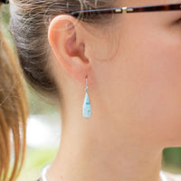 Thumbnail for Pear Shape Larimar Earrings