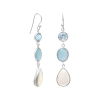 Thumbnail for Blue Multistone Drop Earrings