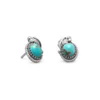 Thumbnail for Southwest Style Reconstituted Turquoise Stud Earrings