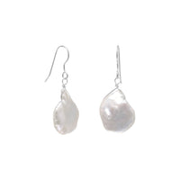 Thumbnail for White Baroque Cultured Freshwater Pearl Earrings