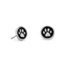 Enamel Paw Print Stud Earrings