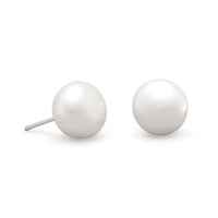 Thumbnail for White Cultured Freshwater Pearl Stud Earrings