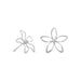 Diamond Cut Flower Post Earrings