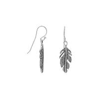 Thumbnail for Oxidized Pinna Feather Earrings