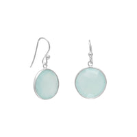 Thumbnail for Faceted Sea Green Chalcedony Earrings