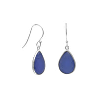 Thumbnail for Blue Chalcedony French Wire Earrings