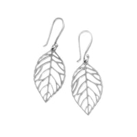 Thumbnail for Oxidized Cut Out Leaf Drop Earrings