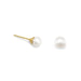 14 Karat Gold Plated Cultured Freshwater Pearl Stud Earrings