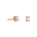 14 Karat Rose Gold Plated Morganite Earrings