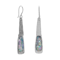 Thumbnail for Oxidized Textured Ancient Roman Glass Earrings