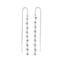 Thumbnail for Tanzanite Bead Threader Earrings