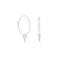 Thumbnail for Polished Wire Hoops with Spikes
