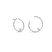 Thumbnail for Polished Wrap CZ Post Earring