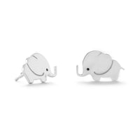 Thumbnail for Sterling Silver and Enamel Elephant Stud Earrings