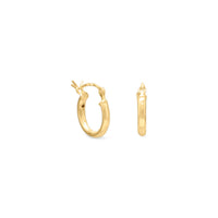 Thumbnail for 2mm x 12mm Gold Plated Click Hoop