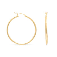 Thumbnail for 2mm x 40mm Gold Plated Click Hoop