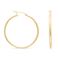 Thumbnail for 2mm x 50mm Gold Plated Click Hoop