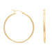 2mm x 50mm Gold Plated Click Hoop