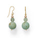 Green Agate & Prehnite Earrings