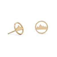 Thumbnail for Peak of Fashion! Gold Plated Mountain Range Earrings