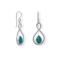 Thumbnail for Figure 8 Turquoise French Wire Earring
