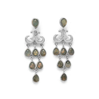 Thumbnail for Pear Shape Labradorite Chandelier Earring