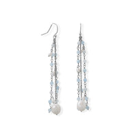 Thumbnail for Aquamarine and Cultured Fresh Water Pearl French Wire Earring