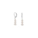 Stacked Cultured Freshwater Pearl Lever Earrings