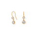 Gold-Filled CZ Drop French Wire Earrings