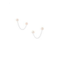 Thumbnail for Pearl Double Post Earrings