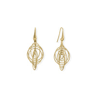 Thumbnail for Italian 14 Karat Gold Plated 3-D Drop Earrings
