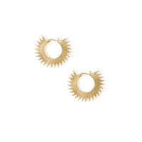Thumbnail for Shine On! 14 Karat Gold Plated Sunburst Earrings