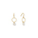 A Kiss of Cute! Rainbow Moonstone Charm Earrings