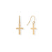 14/20 Gold Filled Cross French Wire Earrings
