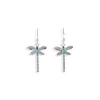 Thumbnail for Creatively Crafted! Navajo Turquoise Dragonfly Earrings