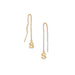 14 Karat Gold Plated "S" Initial Threader Earrings
