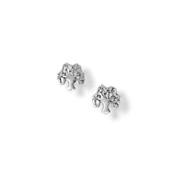 Thumbnail for Oxidized Tree with Heart Leaves Stud Earrings